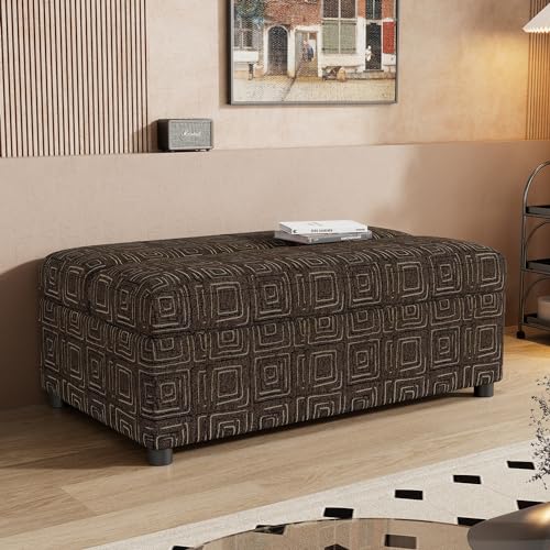 Convertible Folding Ottoman Sleeper Bed with High-Density Foam Mattress for Guest and Family, Pull-Out Sofa Bed with Sturdy Metal Frame, Upholstered Linen Ottoman (Light Gray,Twin)