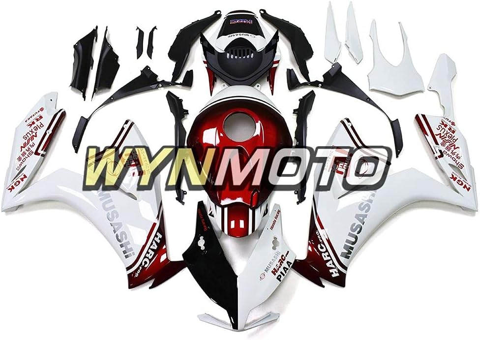 WYNMOTO ABS Motorcycles Full Fairings Compatible With Honda CBR1000RR CBR 1000 RR Year 2012 2013 2014 2015 2016 Body Kits Injection Bodywork White Red