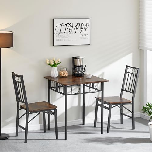 Retro Kitchen Dining Room Table Metal Wooden Foldable Square Table for Kitchen Dining Room Living Room Furniture Antique bro