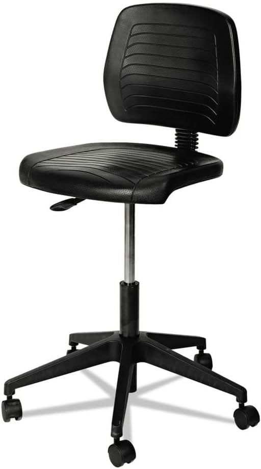 Alera ALECS616 WL Series 17.25 in. - 25 in. Workbench Stool with 250 lbs. Capacity - Black