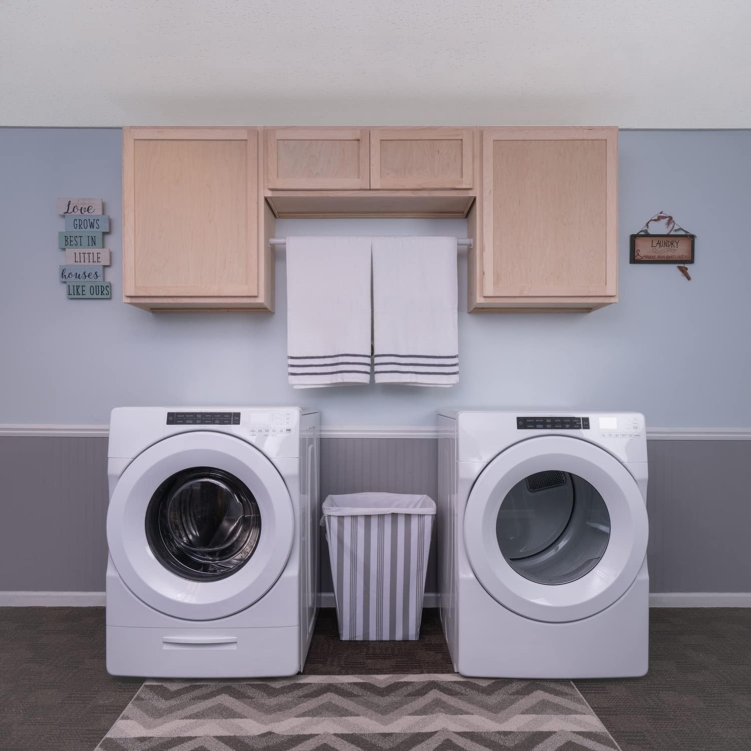 RTA (Ready-to-Assemble) Cabinets | Raw Maple Starter Laundry Room Cabinet Kit | 72