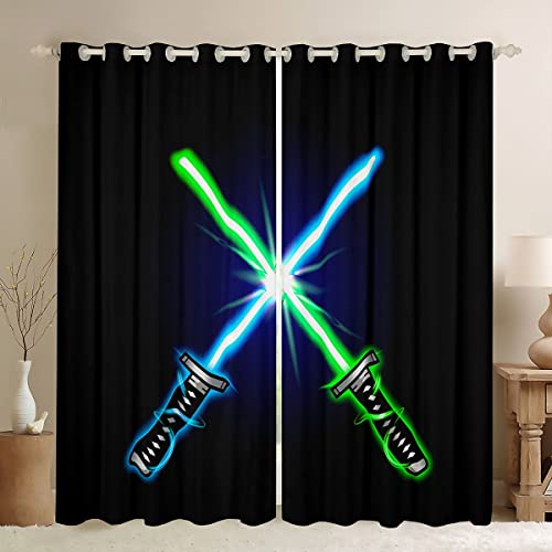 Feelyou Kids Cartoon Car Curtain Boys Construction Vehicles Window Drapes for Teens Children Cartoon Machinery Truck Window Treatments Construction Site Cars Window Curtains (2 Panels， 42 x 63 Inch)