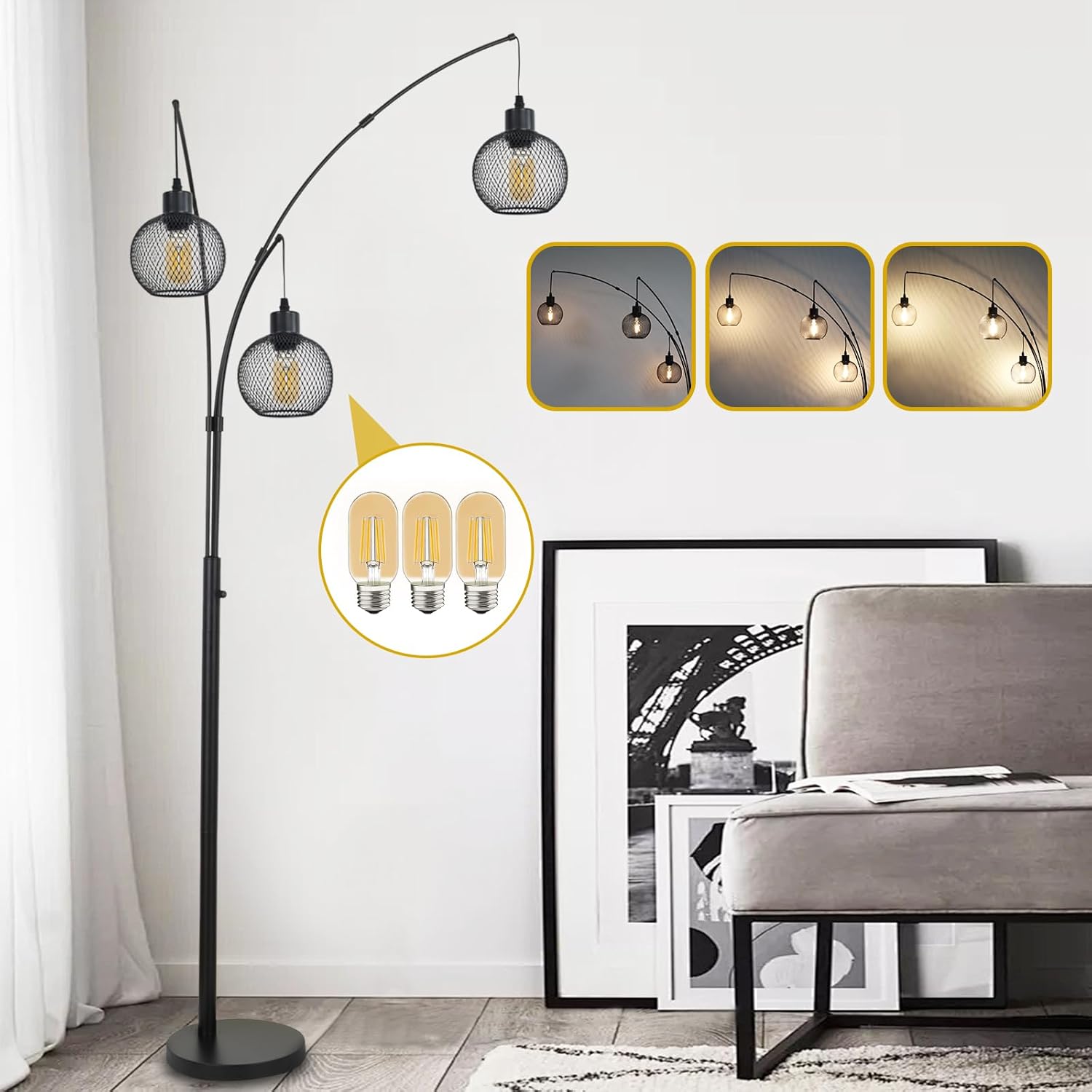 Arc Floor Lamps for Living Room,85