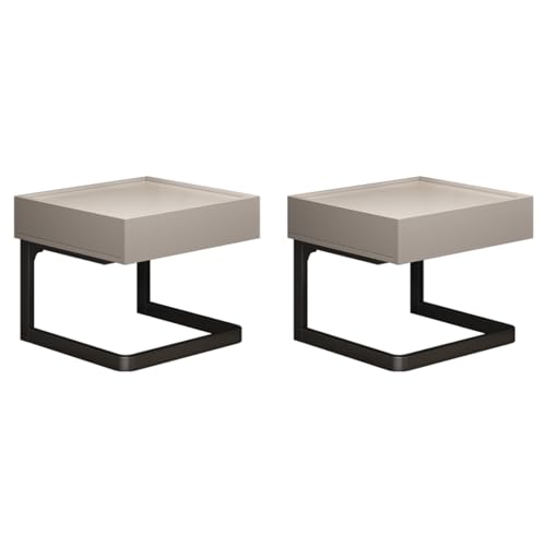 Minimalist Nightstand, Silent Drawer Nightstand, Bedroom Locker Bedstand, Bedside Table Creative, Nightstand With 1 Drawers, Side Table For Bedroom,Living Room Bedroom Essentials Furniture(Cedar white