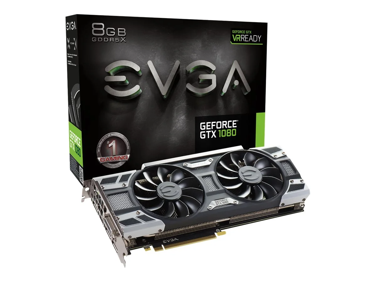 EVGA NVIDIA GeForce GTX 1080 8GB PCI Express 3.0 Graphics Card - 08G-P4-6181-KR