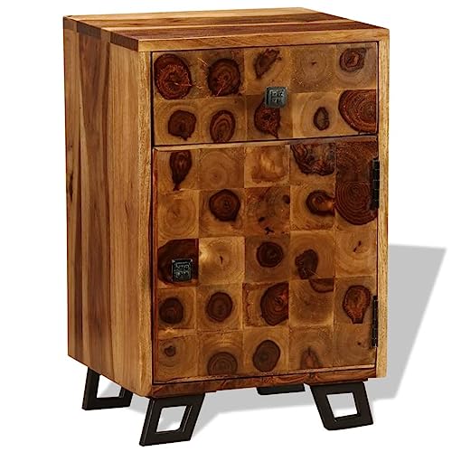 Nightstand Solid Sheesham Wood 14.6