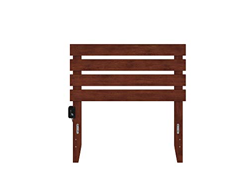 AFI Oxford Full Size Headboard with Attachable Charger in Walnut