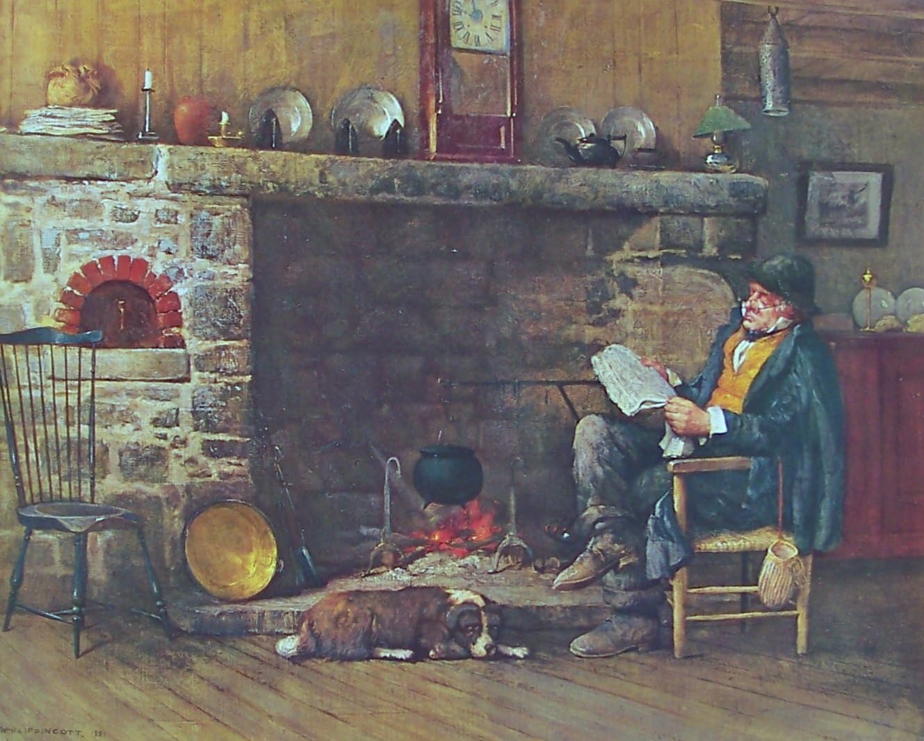 Solid Comfort Art Print Size 24x30 Inches by William Henry Lippincott