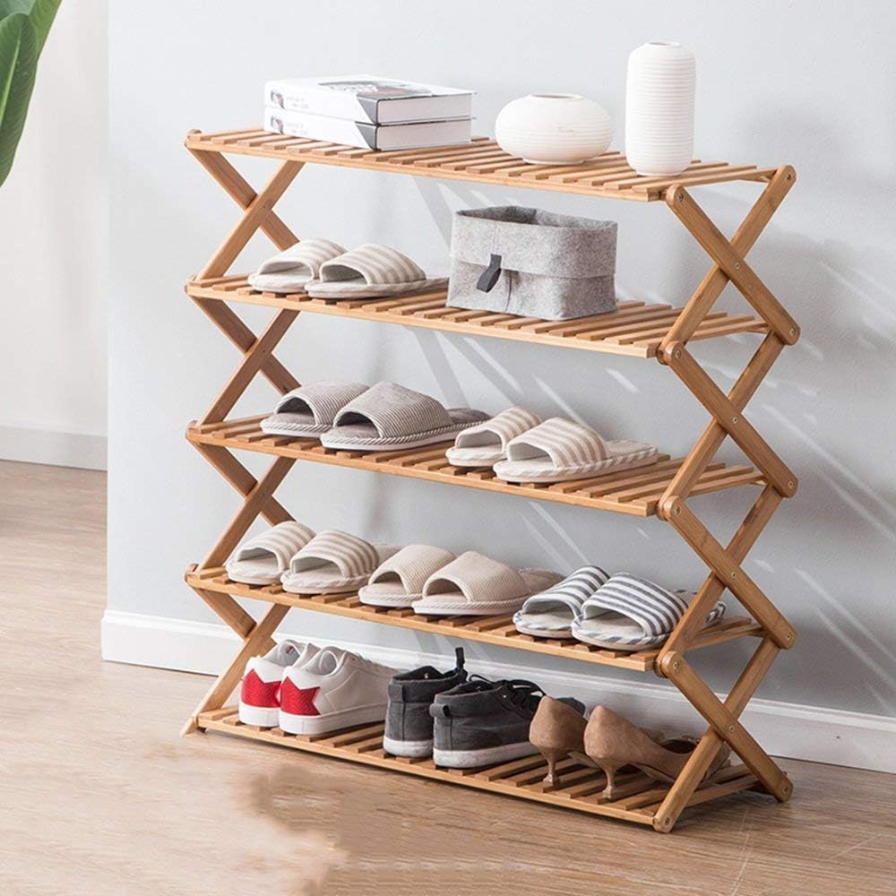 Shoe Rack Home Shoe Rack Multifunctional Shoe Rack Foldable Shoe Rack Space Saving Available in a Variety of Sizes Shoebox (Size: 60CM)