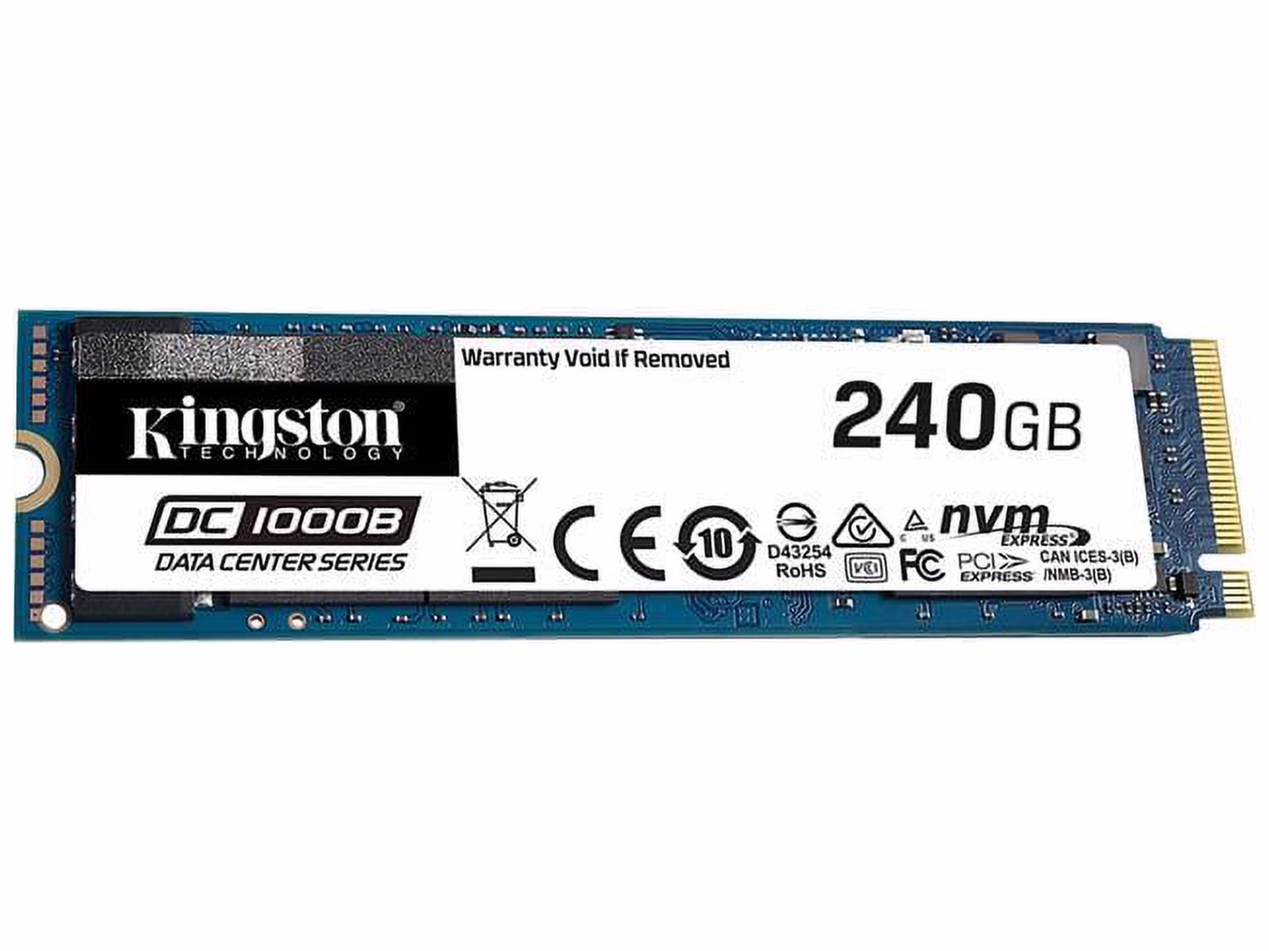 Kingston DC1000B SEDC1000BM8/240G M.2 2280 240GB PCIe NVMe Gen3 x4 3D TLC Enterprise Solid State Drive