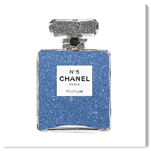 The Oliver Gal Artist Co. Fashion and Glam Wall Art Canvas Prints 'Periwinkle Classic Number 5' Home Décor, 12