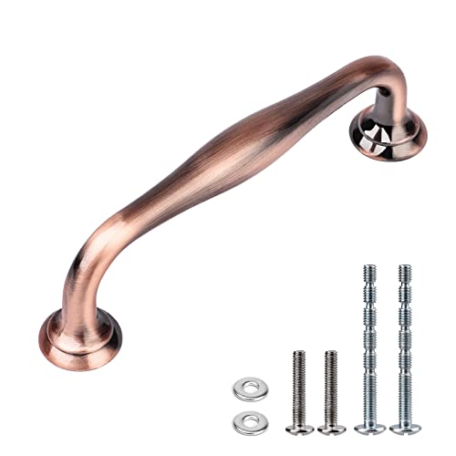 WEAVERBIRD 6 Pack Cabinet Handles Red Copper 5