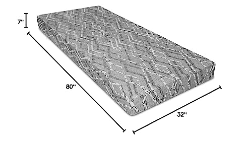 Big Trucker-Firm Layered Foam Truck Mattress Specifically Designed for Larger Drivers, 80