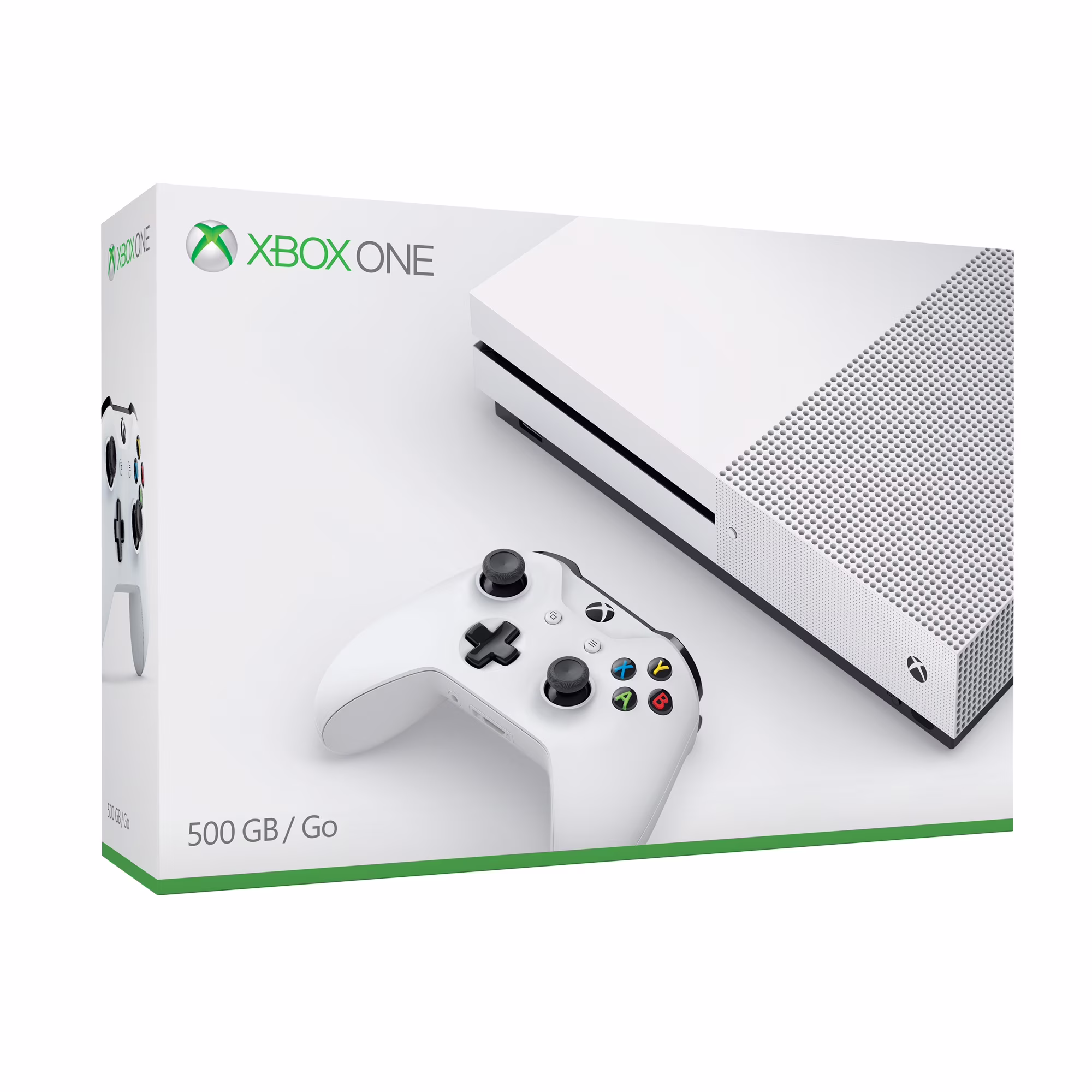 Restored Microsoft Xbox One S 500GB Console, White, ZQ9-00001 (Refurbished)