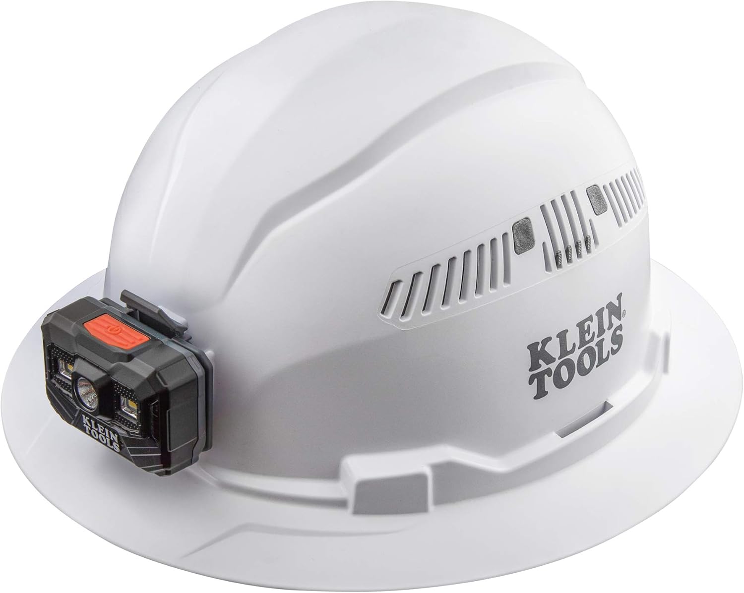 Klein Tools 60407RL Hard Hat, Rechargeable Headlamp, White & 60181 Cooling Helmet Liner, Under Hard Hat Cap with Mesh Fabric at Crown