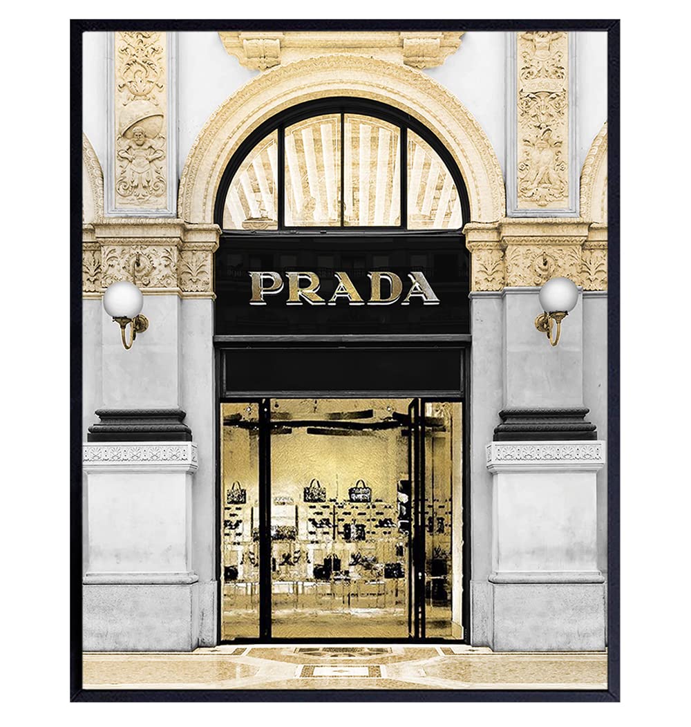 Photo of Prada Store - Glam Living Room Decor - Luxury Wall Decor - Designer Wall Decor - Fashion Wall Art - Glamour Wall Art - High Fashion - Fashion Design - Bling Wall Decor - Luxury Gift