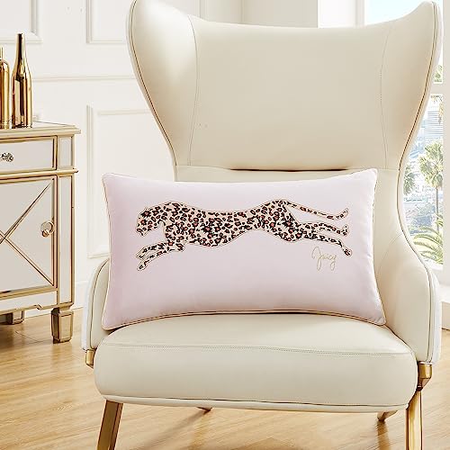 Juicy Couture Rectangle Decorative Accent, Premium Reversible Throw Pillow, Living Room and Bedroom Décor, 16