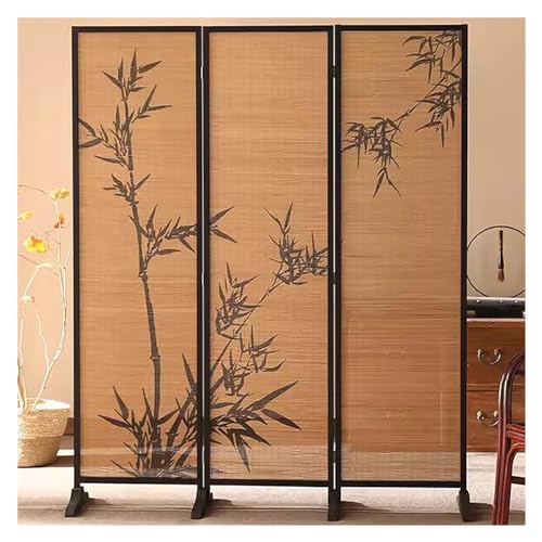Room Divider Privacy Screen Home Vintage Screen Room Divider 180 200cm High, Bedroom/Living Room/Doorway Temporary Wall Partition Folding 3 Panels, Commercial Privacy Screen Separating Panel(200cm(78