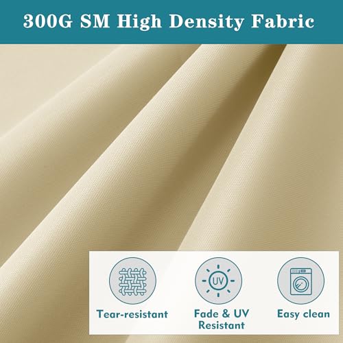 Chaise Lounge Cushion for Outdoor Furniture, Waterproof Fade and Tear Resistant Lounge Deck Chair Cushions for Patio Lawn Pool Resort Hotel, 72x21x3 Inch, Beige