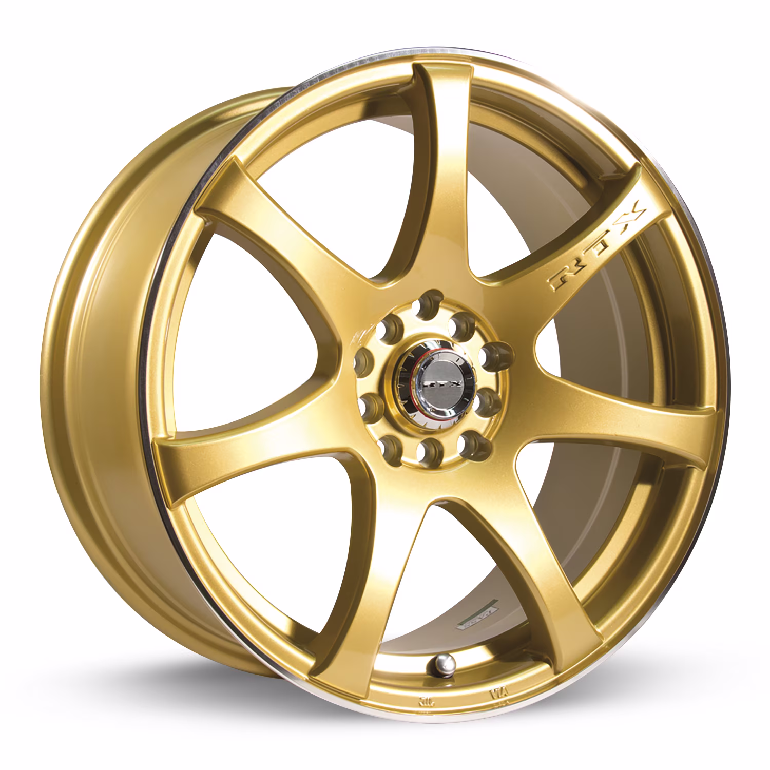 RTX INK 15x6.5 4x100/114.3 ET40 CB73.1 Gold Machined Wheel