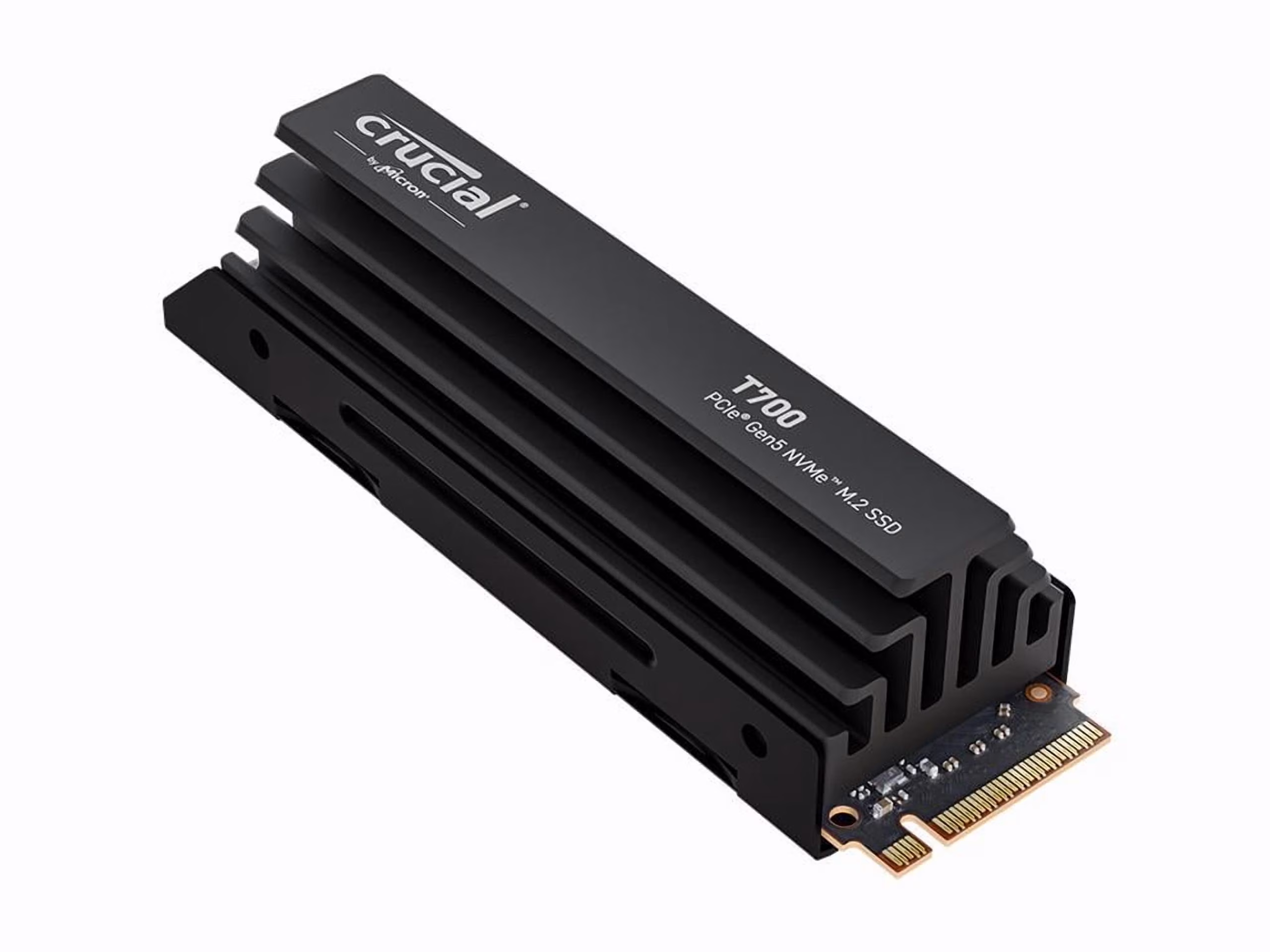 Crucial T700 GEN5 NVME M.2  SSD w/ Heatsink 2280 1TB PCI-Express 5.0 x4 TLC NAND² Internal Solid State Drive (SSD) CT1000T700SSD5