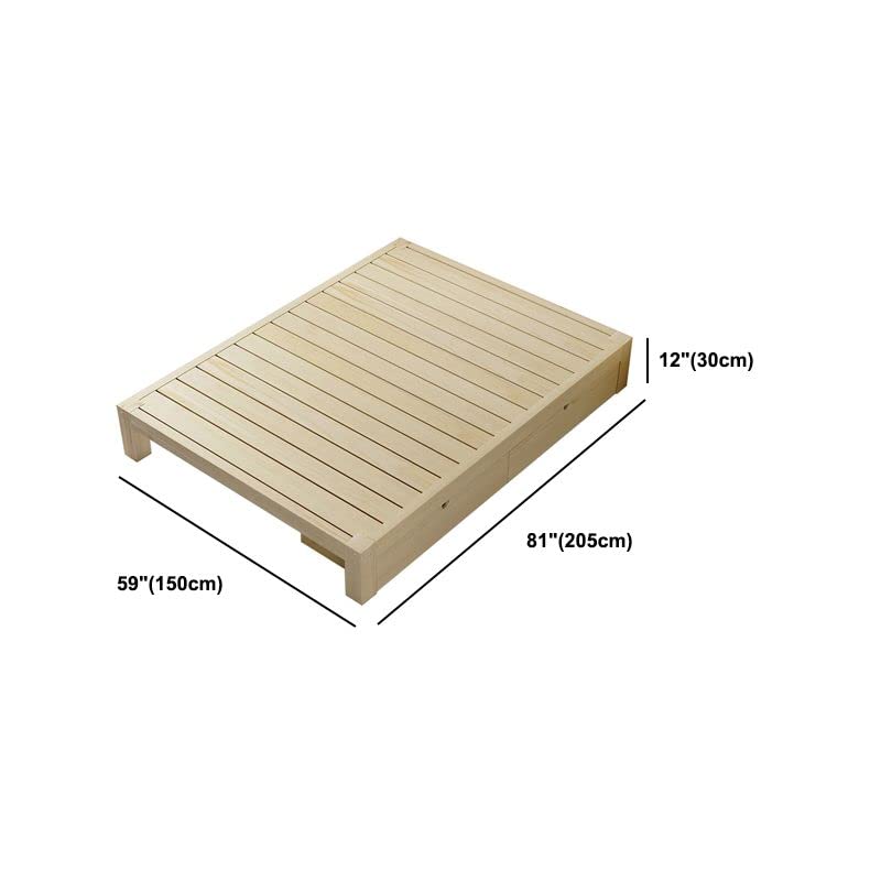 CraftThink Scandinavian Solid Wood Bed Frame, 12