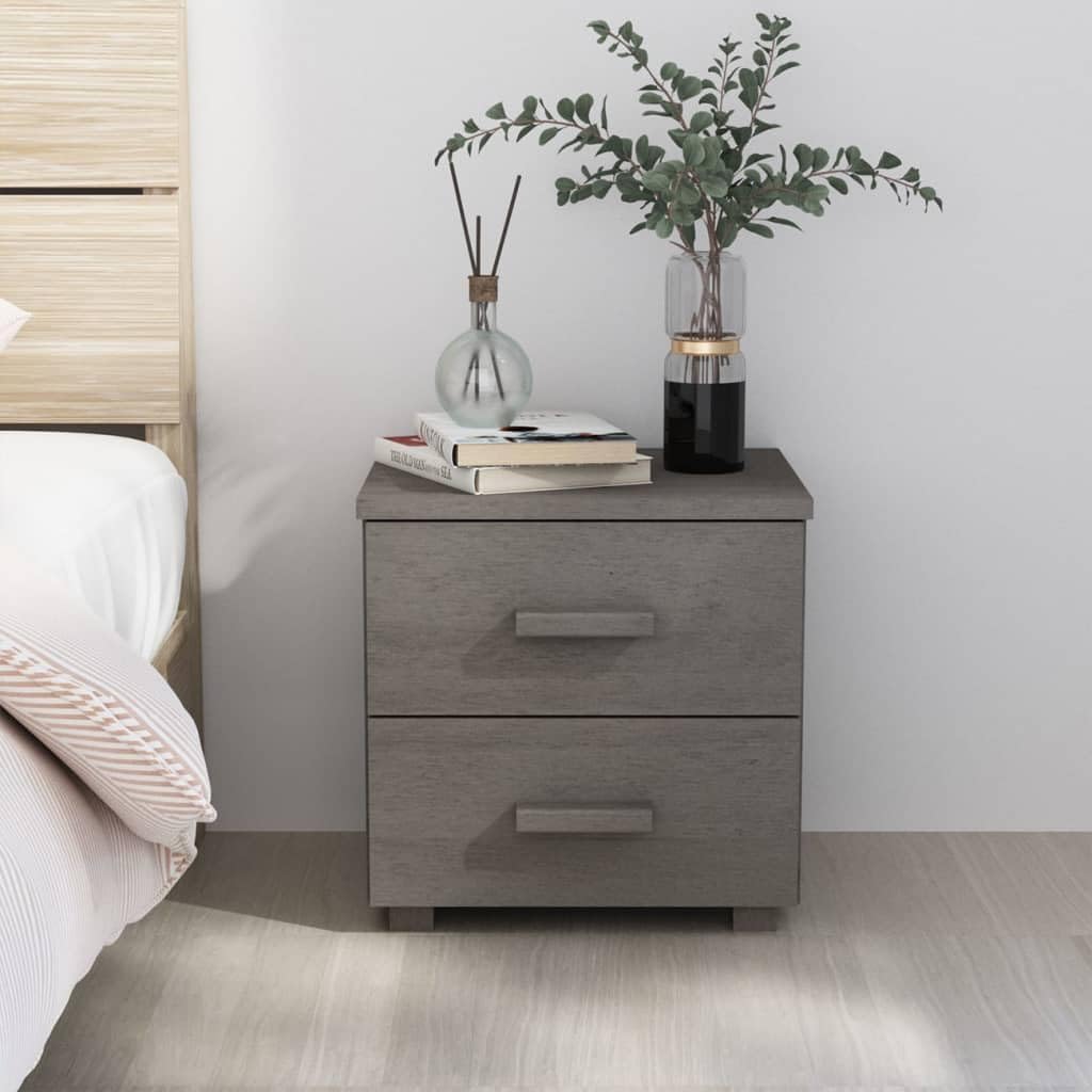 Bedside Cabinet HAMAR Light Gray 15.7
