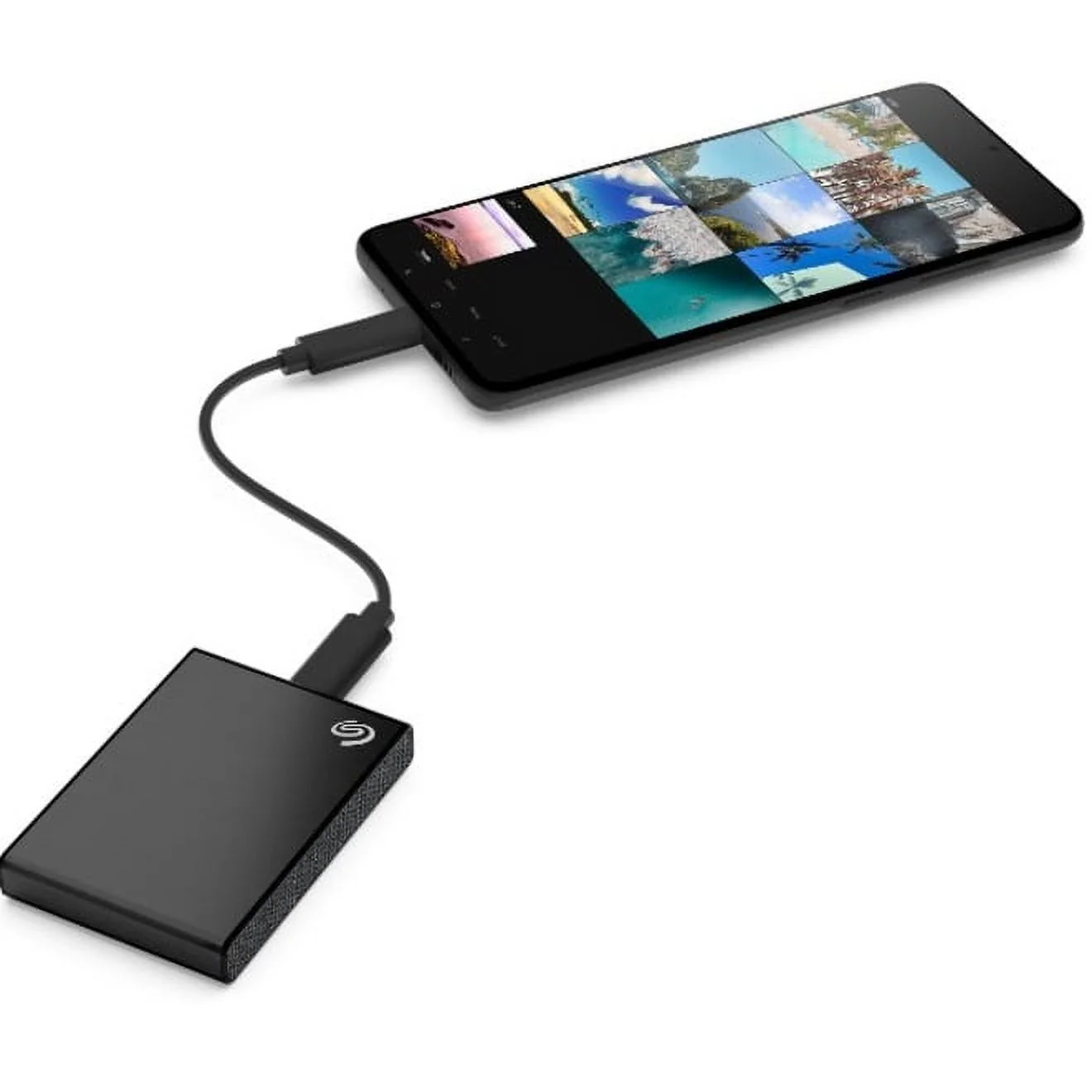 Seagate Seagate 2TB One Touch USB 3.2 Gen 2 External SSD, Black Woven Fabric