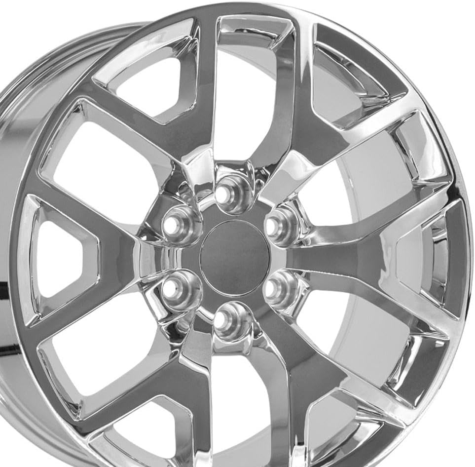 OE Wheels LLC 20 inch Rims Fits Chevy Silverado Tahoe Sierra Yukon Escalade CV92 20x9 Rims Chrome SET