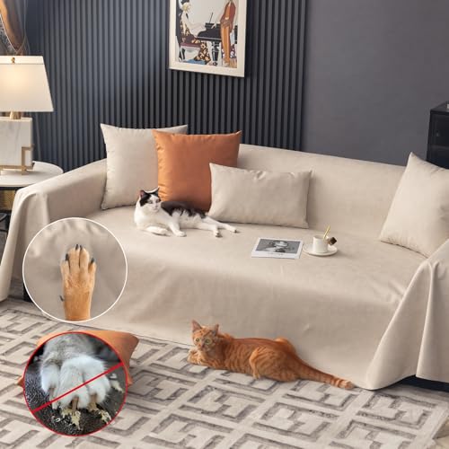 Waterproof Couch Covers for Pets Washable Sofa Cover Sectional Couch Cover Blanket for 2-3 Cushion Couch Sofa Cozy Dog Cat L Shape Furniture Couch Protector (Dark Grey, 82