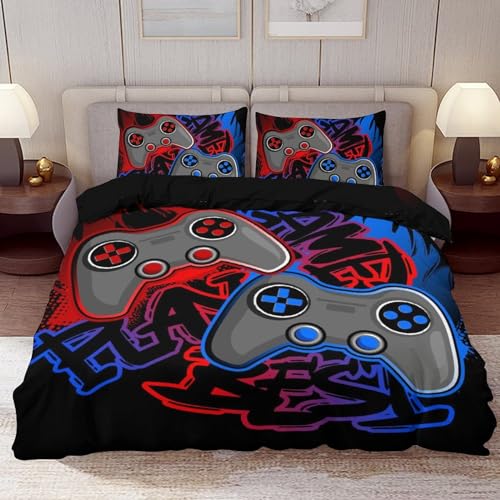 Delerain Comforter Set Queen Size, Funny Animals Driver 3-Piece Bedding Set for Women Men Modern Soft Microfiber Bedroom Set Room Decor, 1 Duvet Cover + 2 Pillowcases