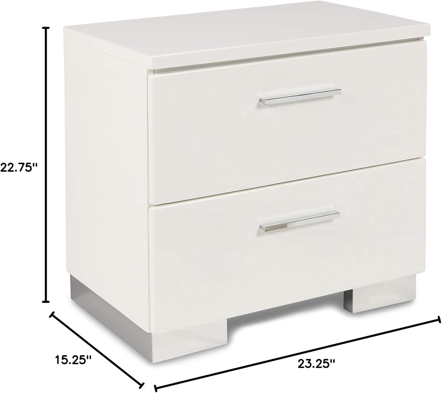 New Classic Furniture Sapphire Nightstand, White