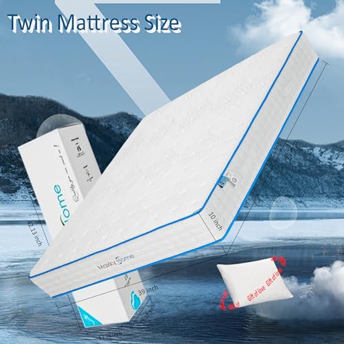 12 Inch Full Mattress, Memory Foam Mattress Hybrid Mattresses Full Size Bed Mattress in a Box for Sleep Cooler Pressure Relief, Medium Firm, CertiPUR-US