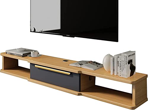 Floating TV Stand Cabinet Wall Mounted Tv Unit Floating Tv Shelf,Floating Tv Stand Storage Cabinet Tv Unit for Living Room Tv and Medianiture,Set-Top Box Shelf