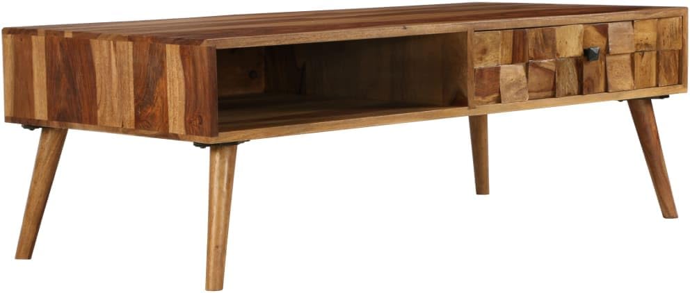 Coffee Table Solid Sheesham Wood with Honey Finish 43.3