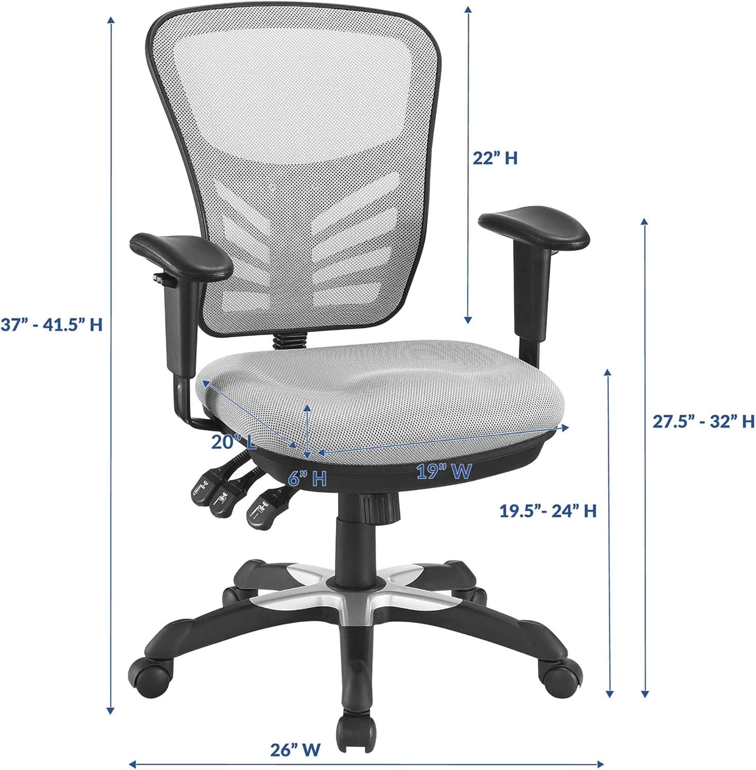 Articulate Mesh Office Chair: Enhanced Comfort & Productivity | Adjustable & Breathable | Customizable Fit