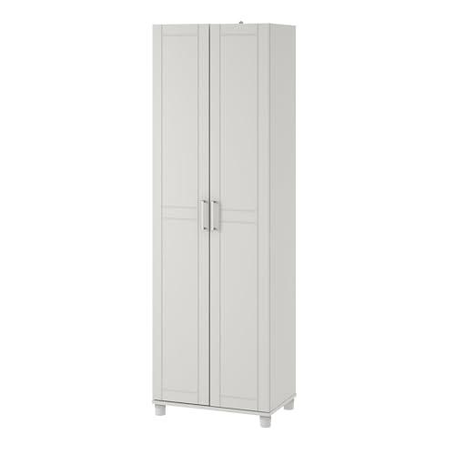 SystemBuild Callahan 24 Inch Utility Storage Cabinet in White