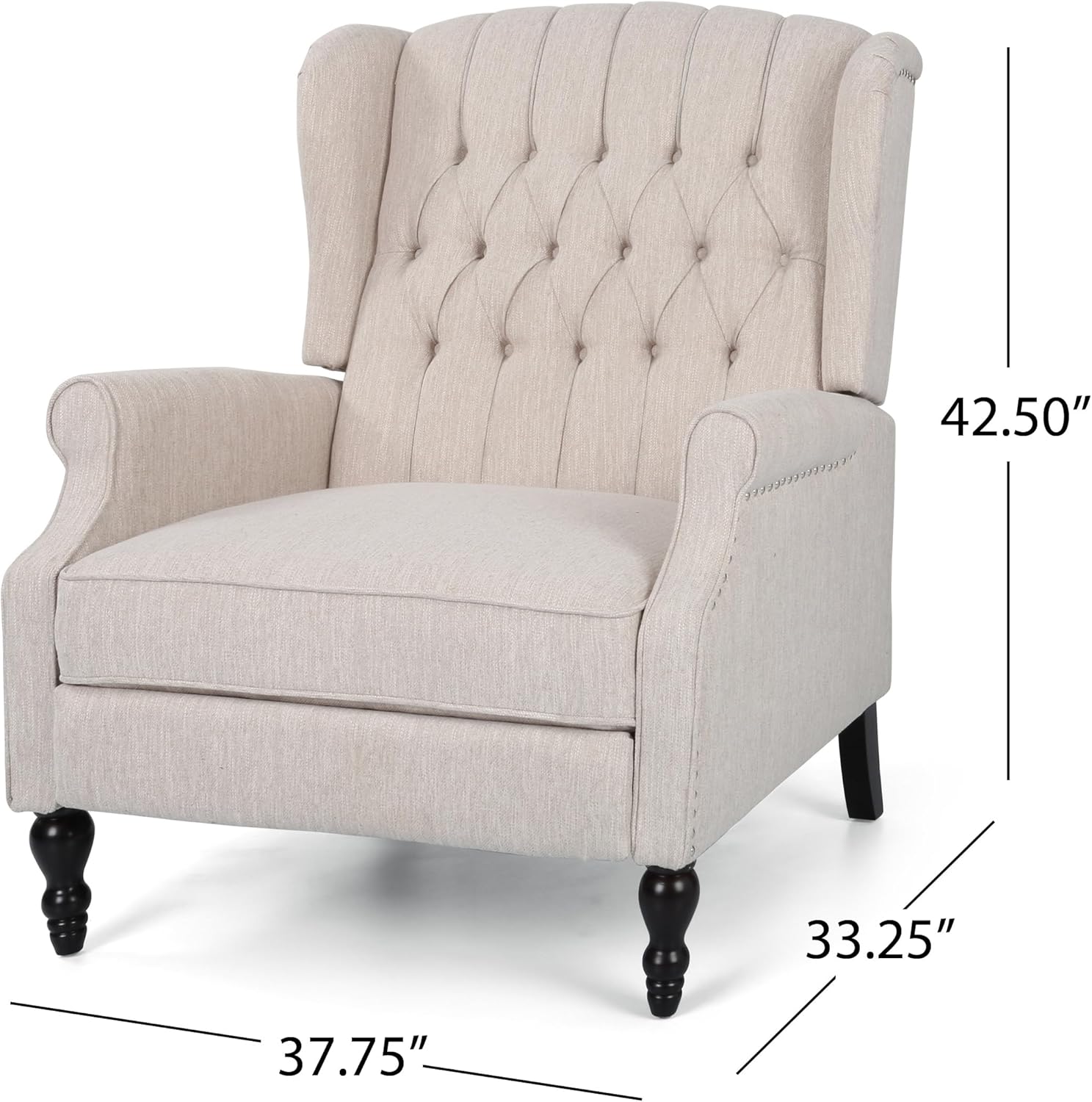 ONE and HALF SEATER RECLINER (Beige)