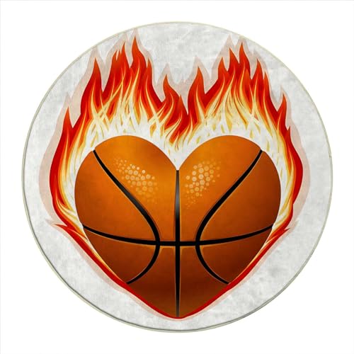 Round Rug 5 FT Christmas Chair Mats for Low Pile Merry Christmas Hard Floor Mat for Desk Office Carpeted Floor Mats for Computer Desk