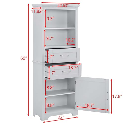 30 Cubby Cabinet Console Multiple Storage Capacity, Free Standing Tall Cabinet 24.4