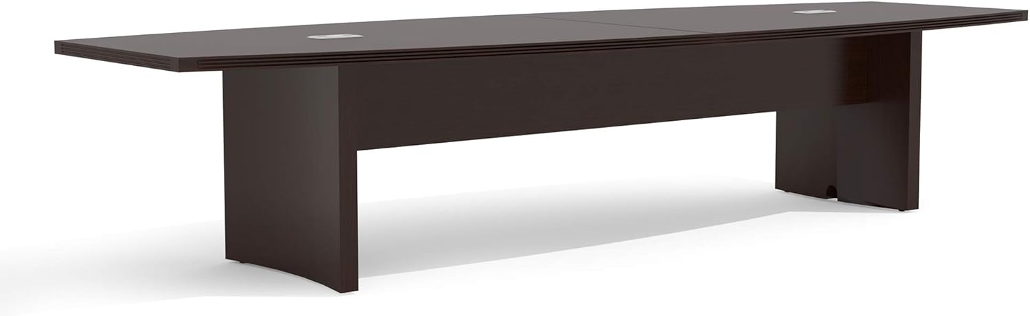 Mayline ACTB12LDC Aberdeen Conference Table, 12', Mocha Laminate