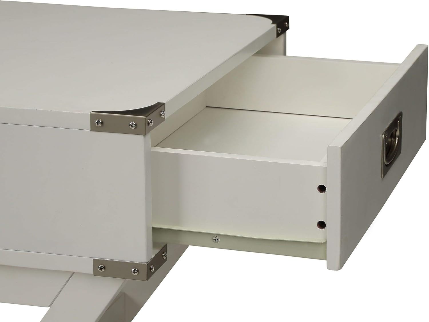 Babs End Table in White 82824