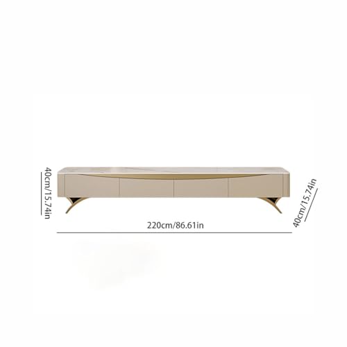 Estante Para Tv Modern simple light luxury slate minimalist living room home high-end TV cabinet Mueble Para Televisor(220X40X40CM)