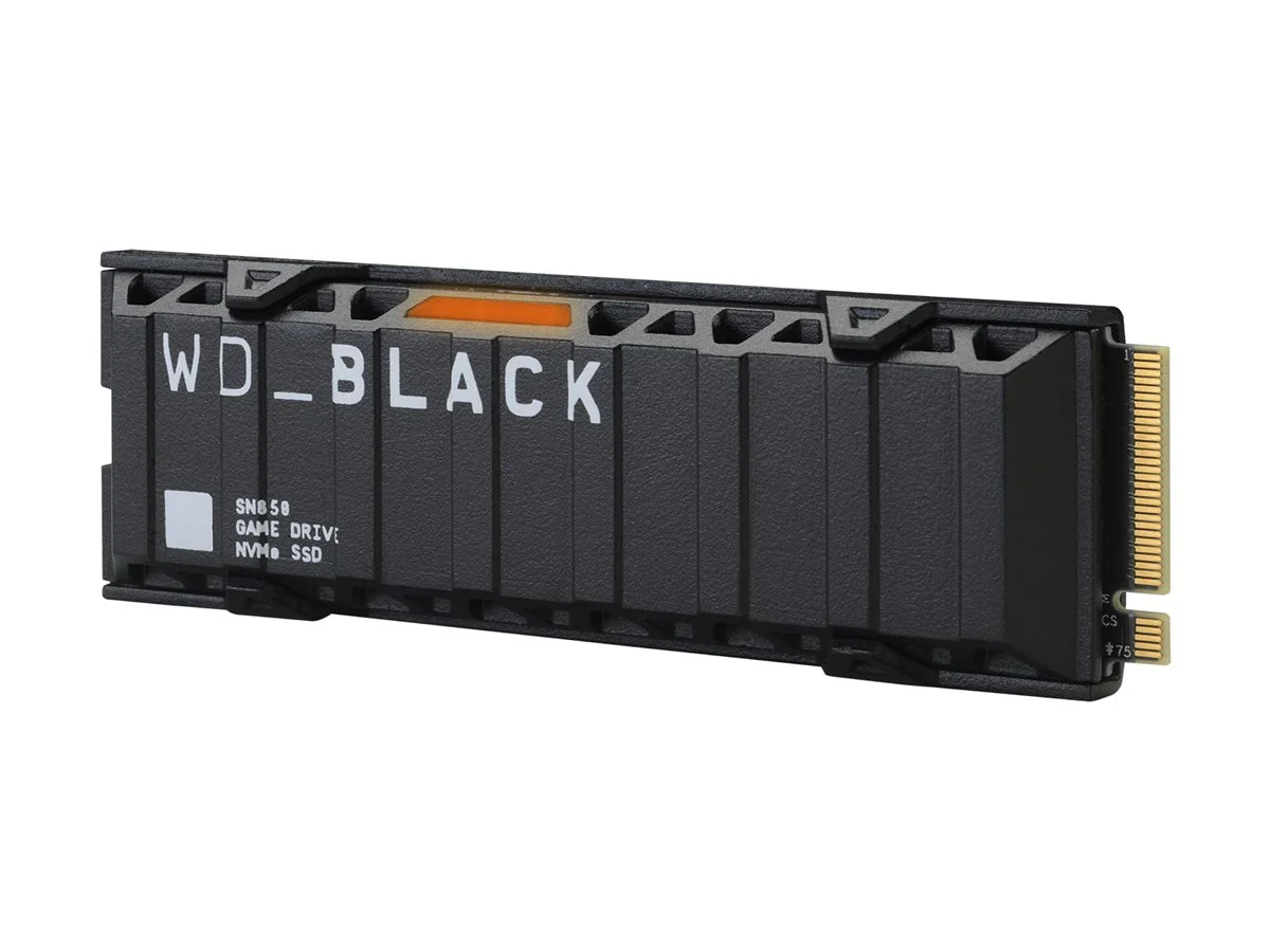 WD_BLACK 500GB SN850 NVMe SSD with Heatsink, Internal M.2 2280 Solid State Drive - WDS500G1XHE