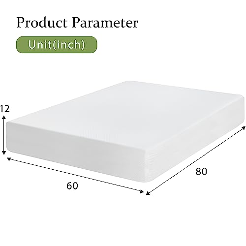 BestMassage Twin Mattress, 8 inch Gel Memory Foam Mattress Queen Size for Cool Sleep & Pressure Relief, Medium Firm Mattresses CertiPUR-US Certified/Bed-in-a-Box/Pressure Relieving,Twin Size
