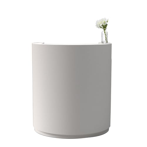 Reception Desk,Front Counter Desk with Lockable Drawer,Retail Counter Reception Counter Table with Storage Cabinet,Modern Receptionist Desk for Store Shop Beauty Salon Office