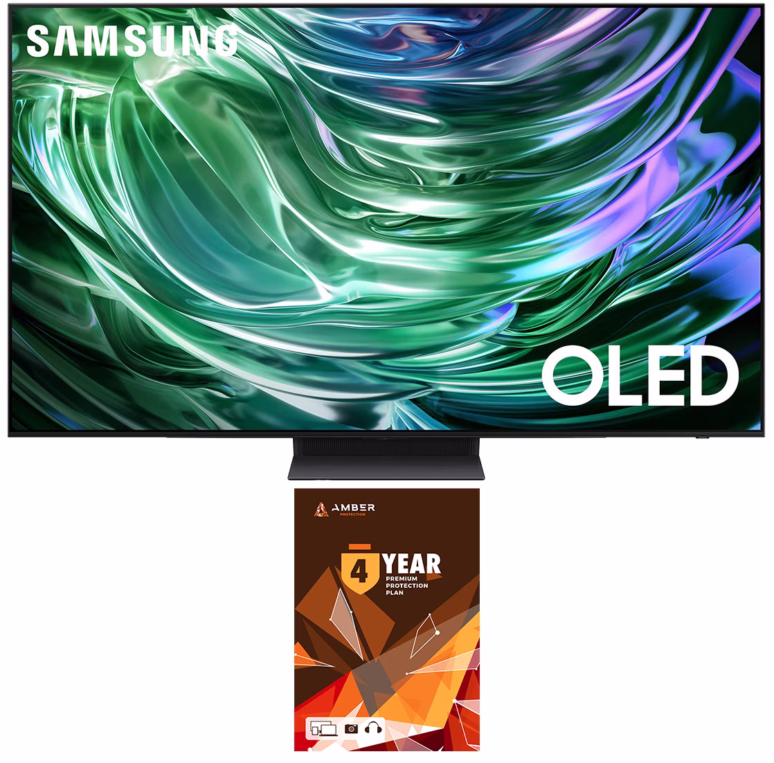 Samsung QN77S90DAFXZA 77 Inch 4K OLED Smart TV with Dolby Atmos and 4 Year Amber Protection Plan (2024)