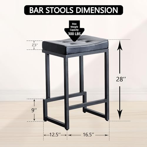 Bar Stools Set of 3, 28