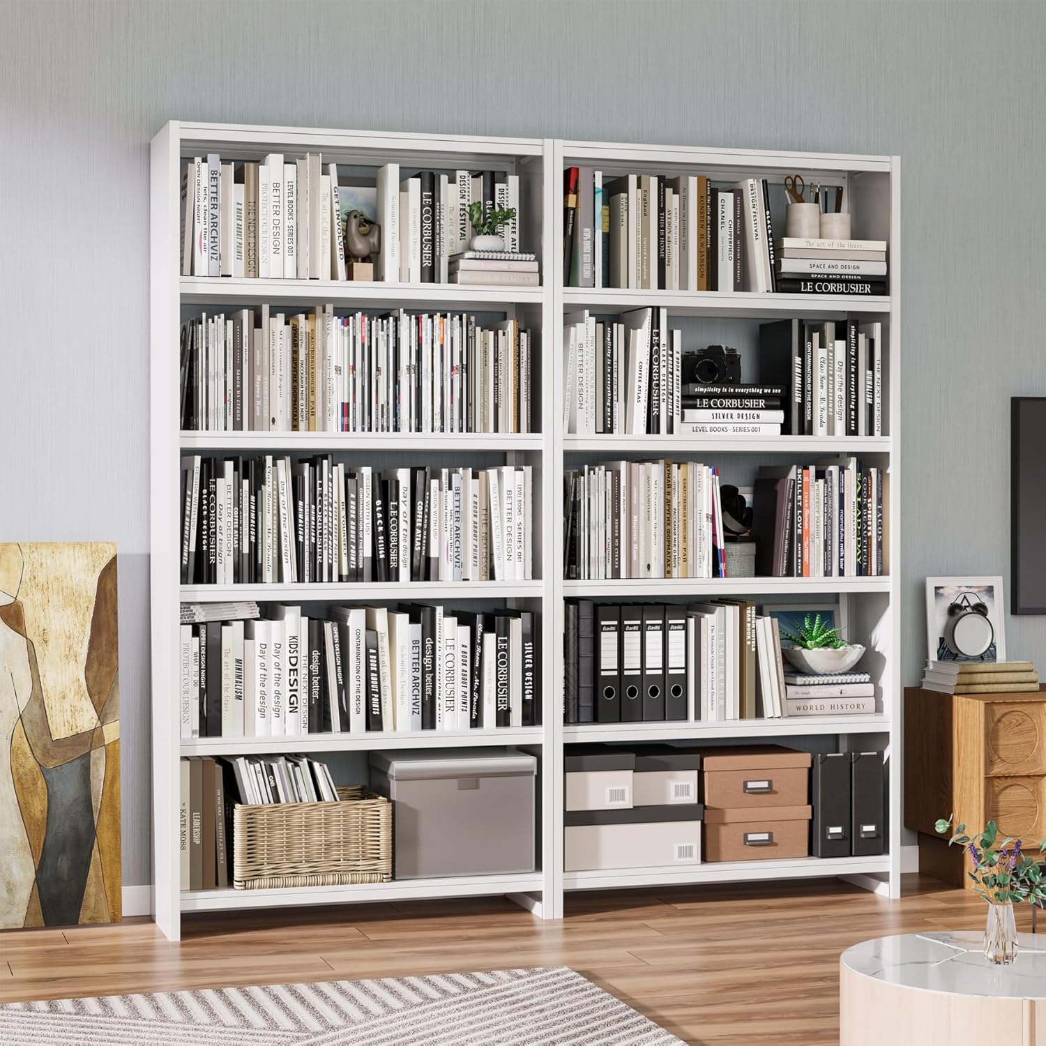 Metal Bookshelf,5 Tier Bookshelves,69