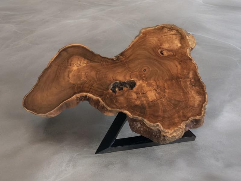 Classic Live Edge Indoor Wooden Coffee Table Epoxy Coffee Table Living Room Table Epoxy Table Top End Table Side Table Luxury Table Home Décor Conference Table (without Stand, 18 x 18 Inches)